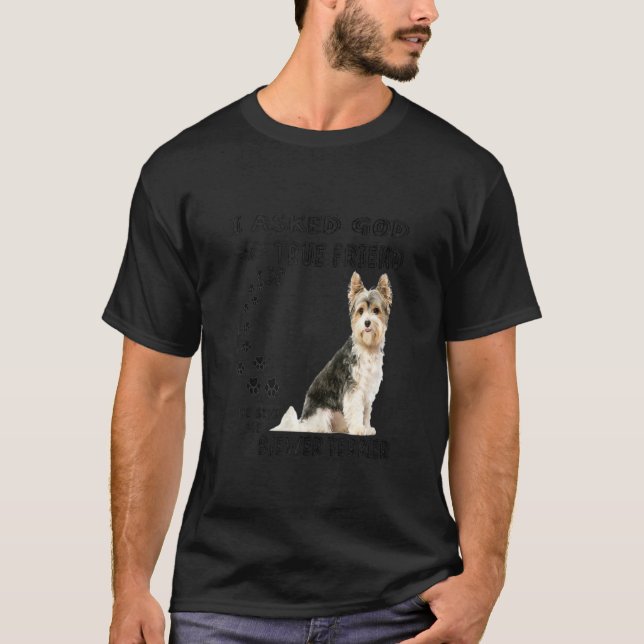 Camiseta Biewer Yorkshire Terrier Cita Mamá Papá Beaver (Anverso)