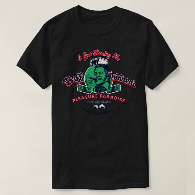 Camiseta Biff Tannen Casino (Diseño del anverso)
