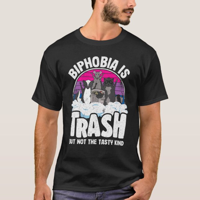 Camiseta Bifobia: Bi de Bandera Bisexual De Bab (Anverso)