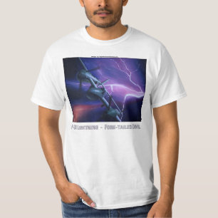 Camiseta Bifurcación-Atada relámpago del diablo