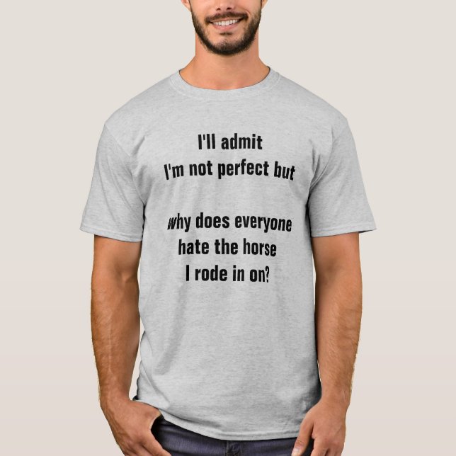 Camiseta ¡Bifurcación usted y el caballo que usted montó (Anverso)