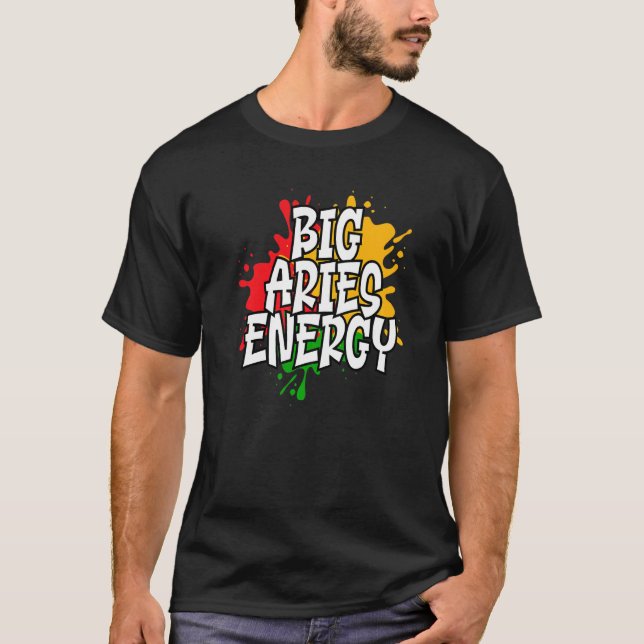 Camiseta Big Aries Zodiac Energy (Anverso)
