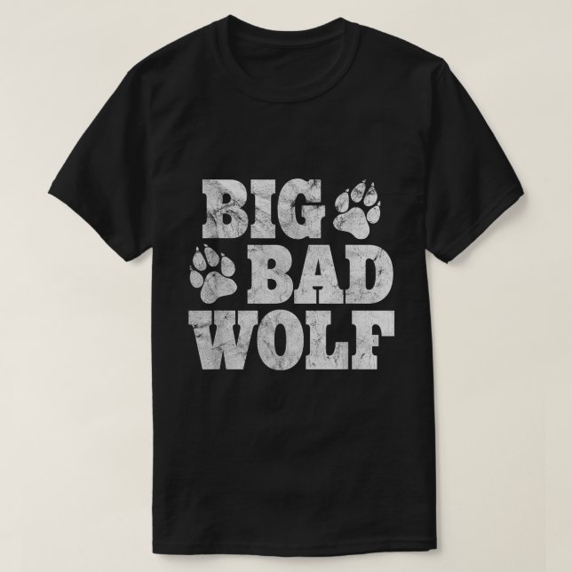 Camiseta Big Bad Wolf Costume Funny Halloween Tee (Diseño del anverso)