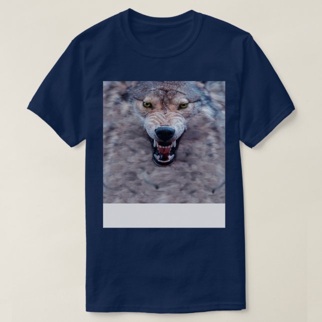 Camiseta Big Bad Wolf Face Growl (Diseño del anverso)