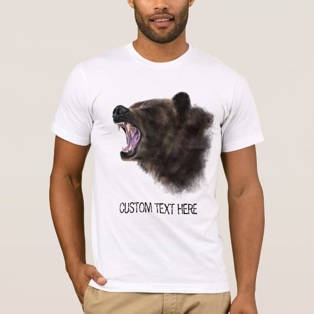 Camiseta Big Bear T-Shirt Animal - Your Text (Anverso)
