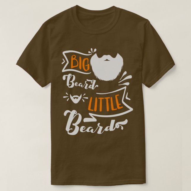 Camiseta Big Beard Little Beard 1 (Diseño del anverso)