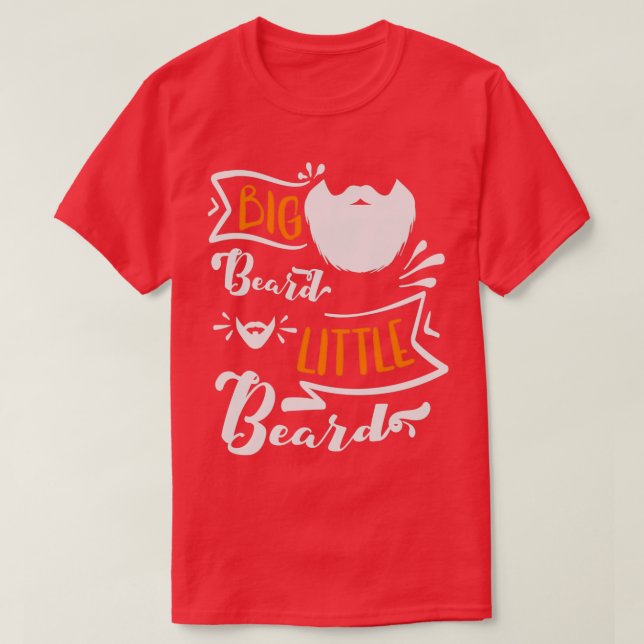 Camiseta Big Beard Little Beard Classic TShirt (Diseño del anverso)
