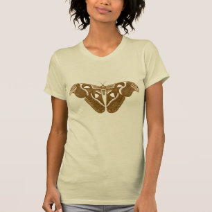 Camiseta Big Beautiful Moth Brown y Beige