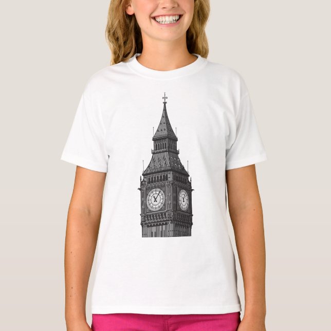Camiseta Big Ben Clock Tower London Inglaterra (Anverso)
