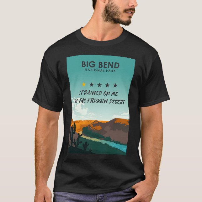 Camiseta Big Bend One Star Review Post del Parque Nacional  (Anverso)
