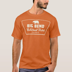 Camiseta Big Bend Parque Nacional Bear Badge Tan