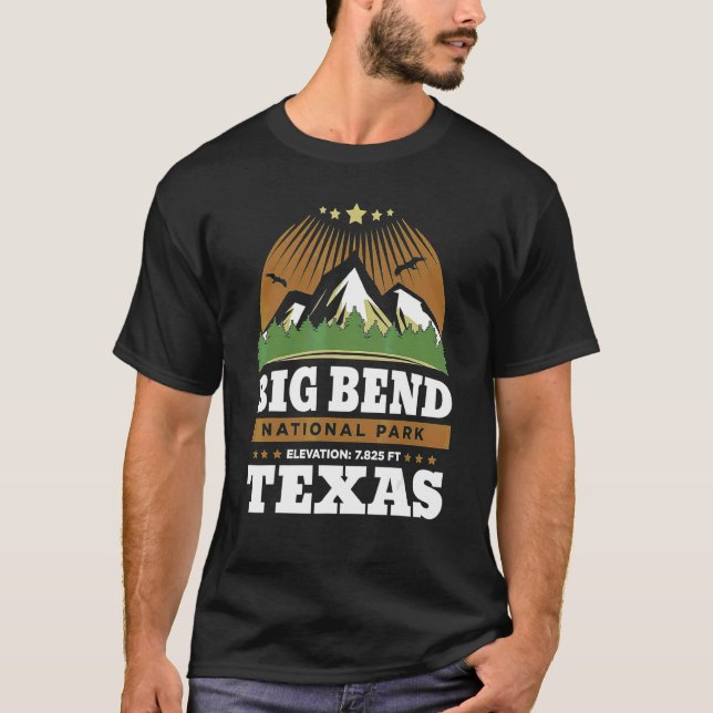 Camiseta Big Bend Parque Nacional de los Estados Unidos Mon (Anverso)