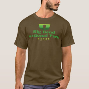 Camiseta Big Bend Parque Nacional Intro Badge Arrowhead Gre