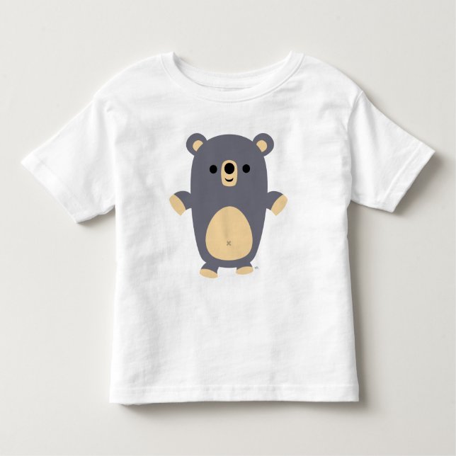 Camiseta Big Blue Personalizado Bear para niños (Anverso)