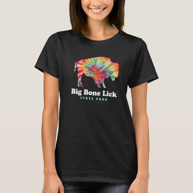 Camiseta Big Bone Lick State Park Kentucky Bison Tie Dye Fo (Anverso)