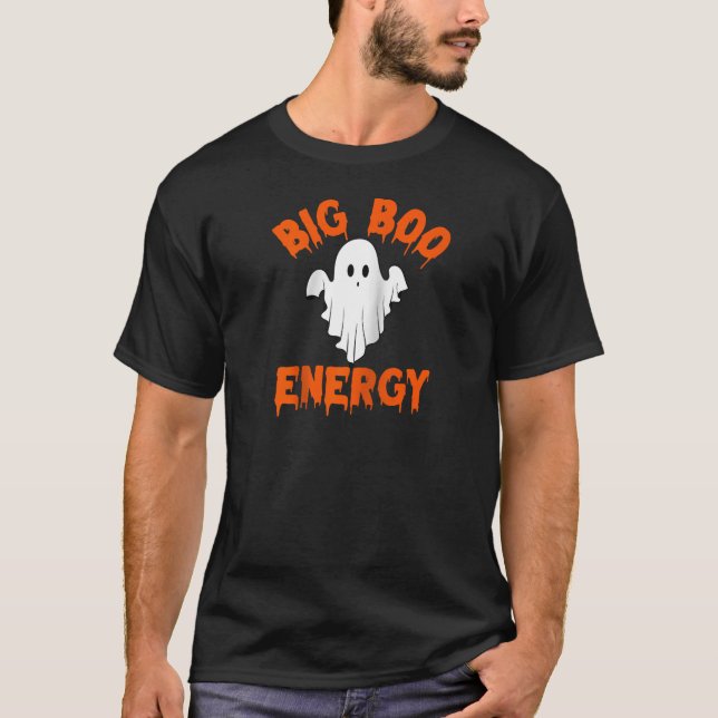 Camiseta Big Boo Energy Halloween Ghost Shirt For Women Boo (Anverso)