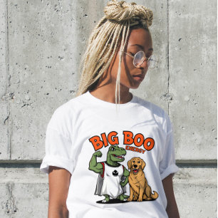Camiseta Big Boo Energy T Rex Retriever Halloween