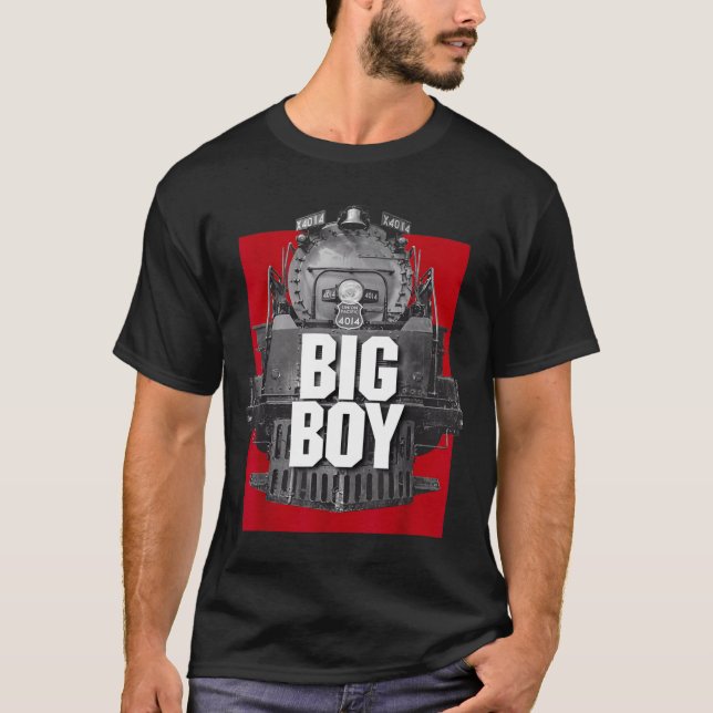 Camiseta Big Boy 4014 Clic Steam Engine Retro Locomotive Ra (Anverso)