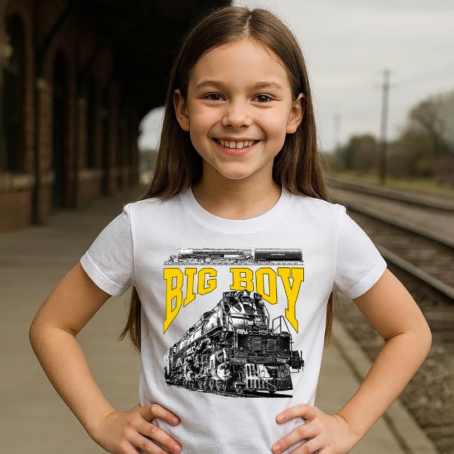 Camiseta Big Boy 4014 Steam Loco. Union Pacific Class 4000 (Big Boy 4014 Steam Loco. Union Pacific Class 4000. Girl Basic T-Shirt)