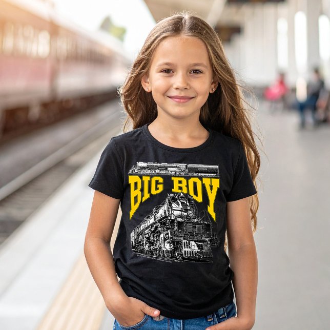 Camiseta Big Boy 4014 Union Pacific Class 4000. Steam Loco. (Big Boy 4014 Union Pacific Class 4000. Steam Loco. Girl Basic Black T-Shirt)