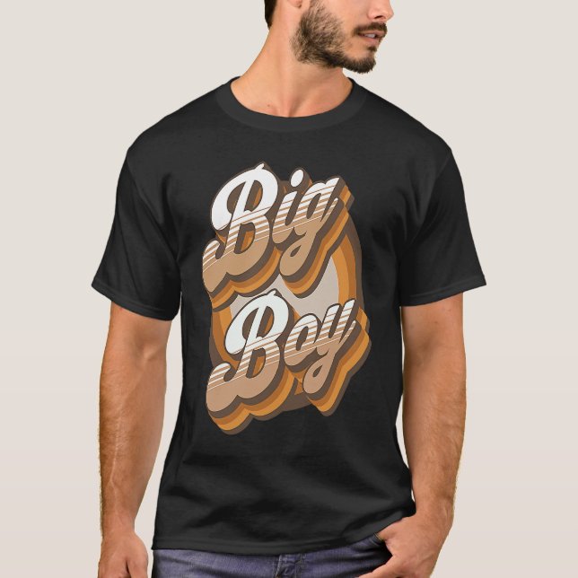 Camiseta BIG BOY Retro Cool Melanin vibe (Anverso)