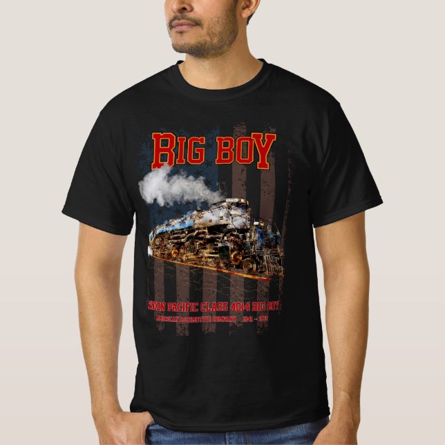 Camiseta Big Boy Vintage Steam Train American Locomotive (Anverso)
