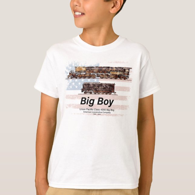Camiseta Big Boy Vintage Steam Train American Locomotive (Anverso)