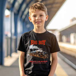 Camiseta Big Boy Vintage Steam Train American Locomotive