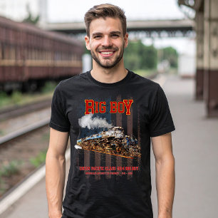Camiseta Big Boy Vintage Steam Train American Locomotive