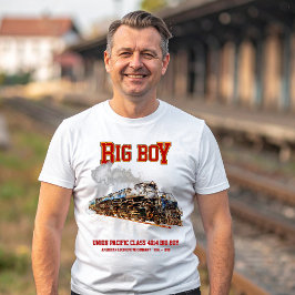 Camiseta Big Boy Vintage Steam Train American Locomotive