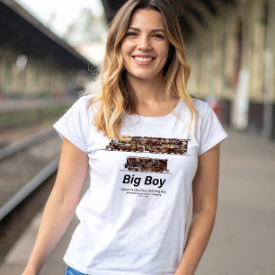 Camiseta Big Boy Vintage Steam Train American Locomotive