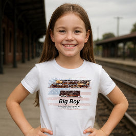 Camiseta Big Boy Vintage Steam Train American Locomotive