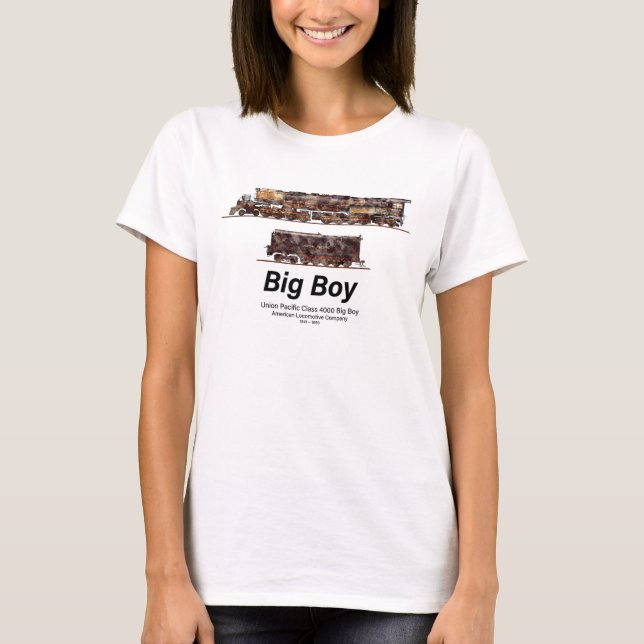 Camiseta Big Boy Vintage Steam Train American Locomotive (Anverso)