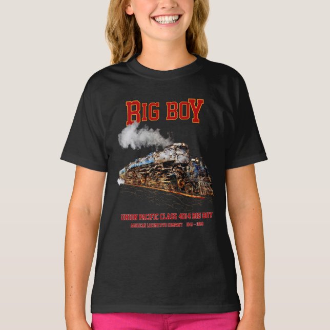 Camiseta Big Boy Vintage Steam Train American Locomotive (Anverso)