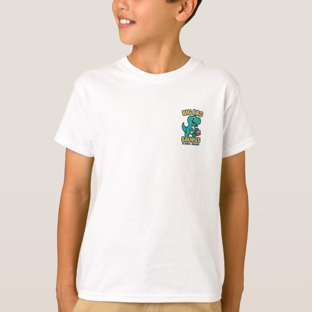 Camiseta Big Bro Saurus Back to School T-Shirt (Anverso)