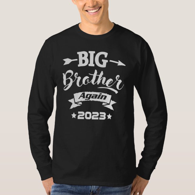 Camiseta Big Brother Again 2023 Baby Announcement Boys Todd (Anverso)