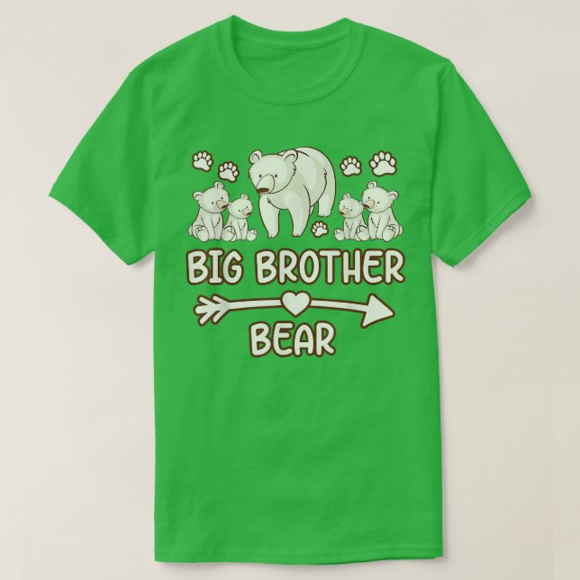 Camiseta big brother bear 4 cub tee shirt, big brother bear (Diseño del anverso)