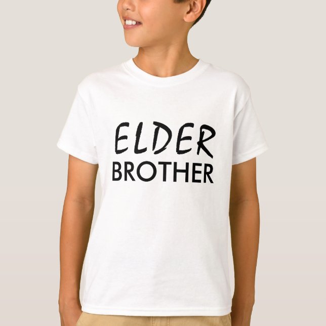 Camiseta Big Brother | Cute Modern Trendy Sibling Design (Anverso)