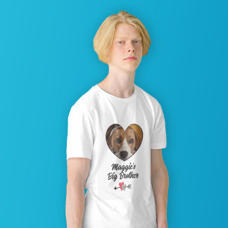 Camiseta Big brother dog personalized photo T-Shirt