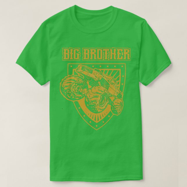 Camiseta Big Brother Monster Truck Toddler (Diseño del anverso)