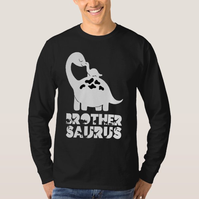 Camiseta Big Brothersaurus Rex Little Brother Saurus Bro Di (Anverso)