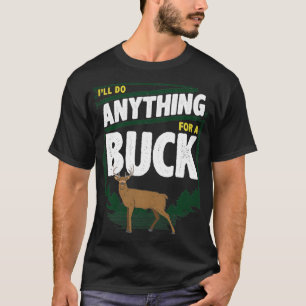 Camiseta Big Buck Hunting  Antler Best Deer Hunter Gift 