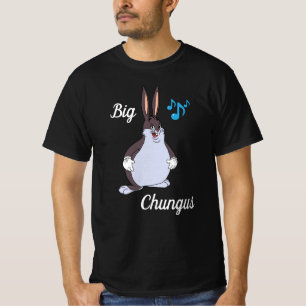 Camiseta Big chungus -T-shirt, meme , cartoon rabbit, Funny