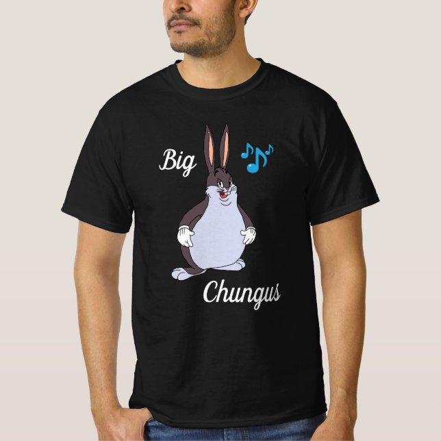 Camiseta Big chungus -T-shirt, meme , cartoon rabbit, Funny (Anverso)
