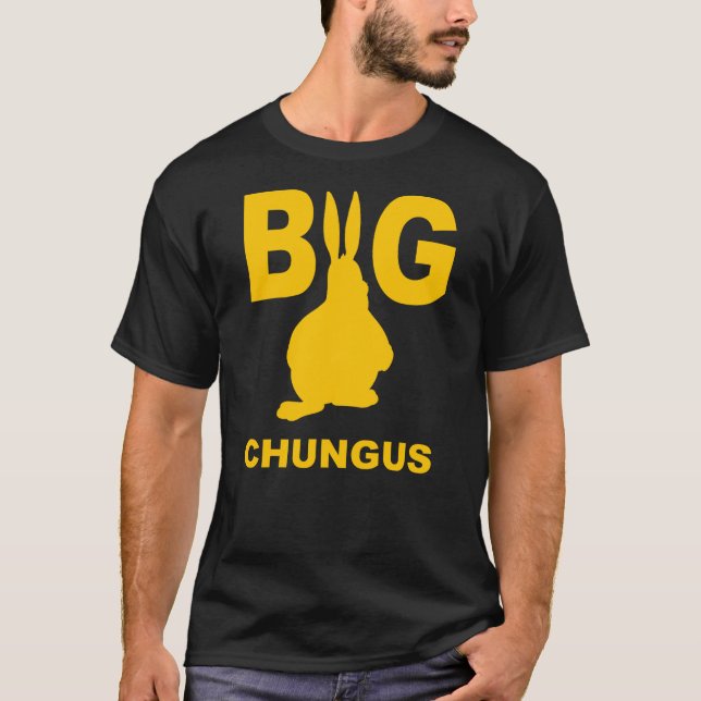 Camiseta Big Chungus Yellow Shadow Fat Bunny Rabbit (Anverso)
