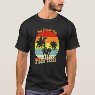 Camiseta Big Coppitt Key Florida Retro Palmas Tropicales