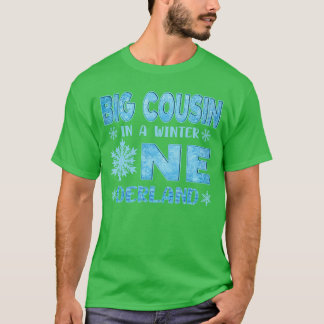 Camiseta Big Cousin in A Winter Onederland Bday Girl Sweet 