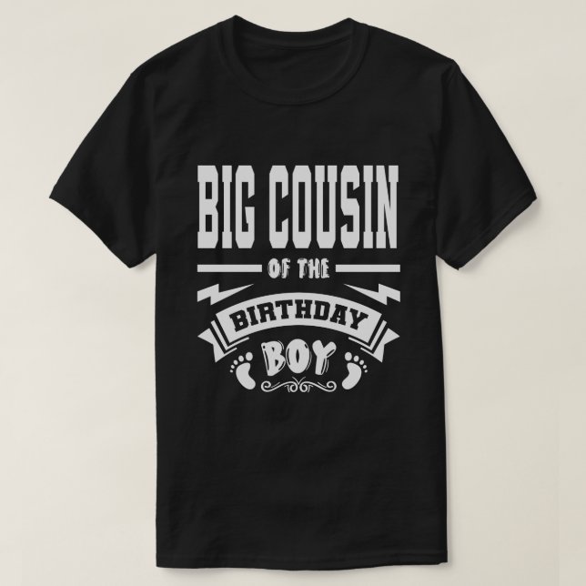 Camiseta BIG COUSIN Of The Birthday Boy (Diseño del anverso)
