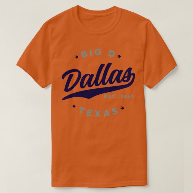 Camiseta Big D Dallas Texas (Diseño del anverso)