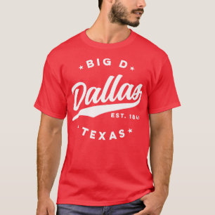 Camiseta Big D Dallas Texas White
